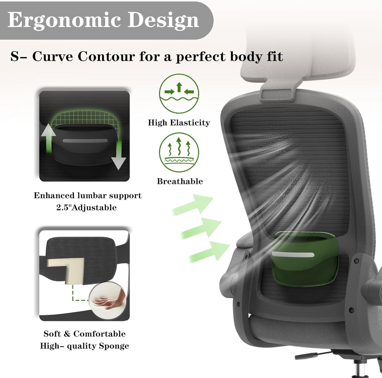Ergonomic Mesh Office Chair for Lawyers | High-Performance Legal Seating